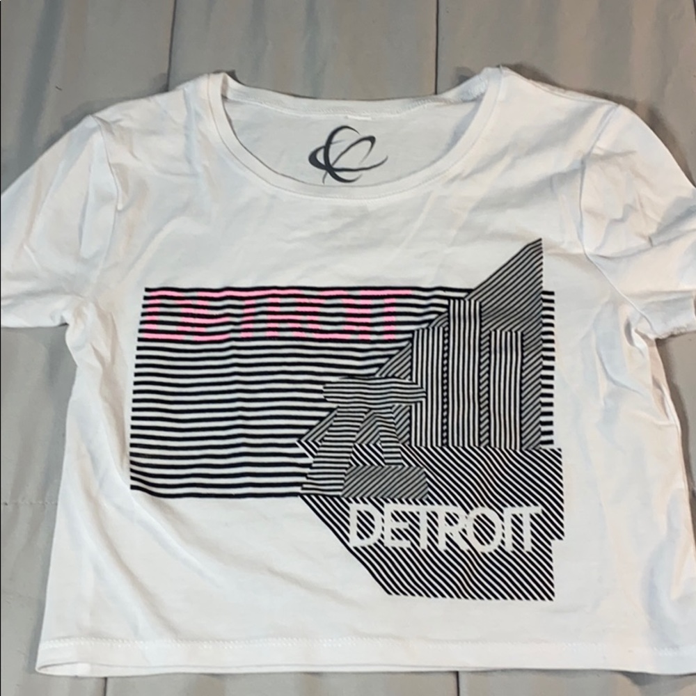 Movement Detroit Music Festival White Crop Top